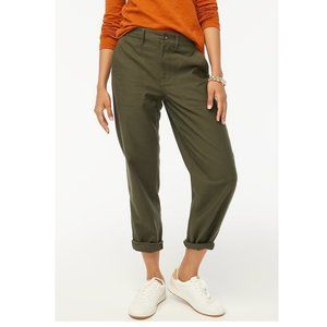 J.Crew Factory Cotton Camp Pant in Spanish Moss (Size 4)
